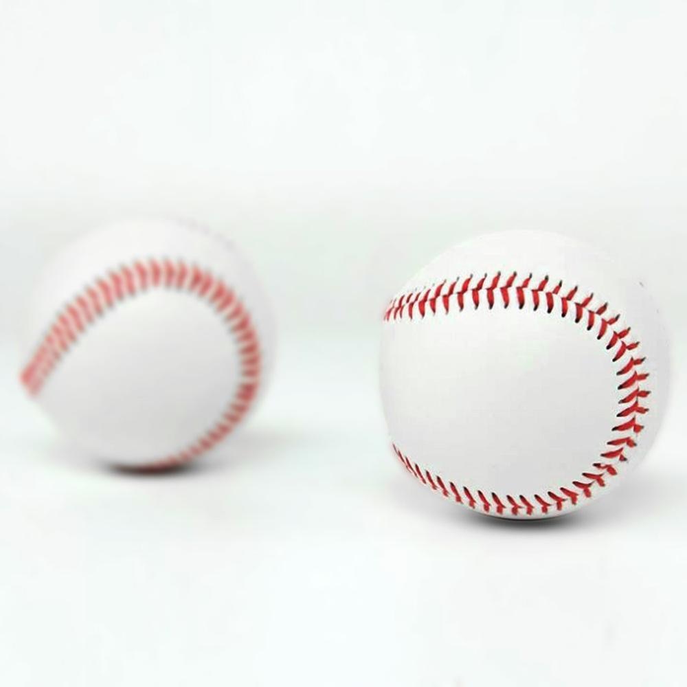 Handgemaakte Baseballs Pvc Bovenste Rubber Innerlijke Zachte Baseball Ballen Softbal Bal Training Oefening Baseball Ballen