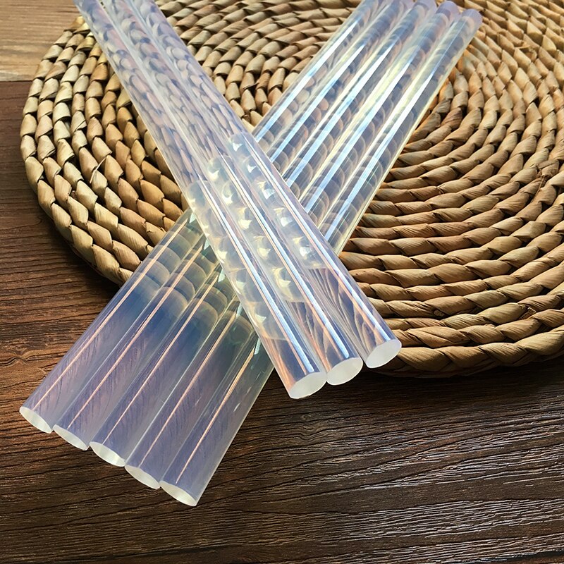 Pegamento transparente de fusión en para madera y vidrio, adhesivo de alta adherencia, protección ambiental, 11mm x 19cm, 1 unidad