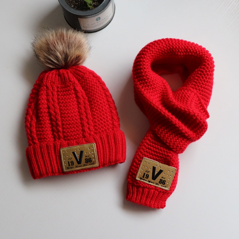 Set Van 3 Baby Sjaals Voor Middelbare Scholieren En 2 Kinderen Hoeden, Sjaals En Handschoenen Voor De Winter Jongens
