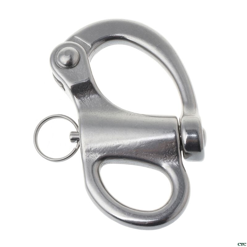 316 Stainless Steel Rigging Sailing Fixed Bail Snap Shackle Fixed Eye Snap Hook Sailboat Sailing Boat Yacht Outdoor Living: 96