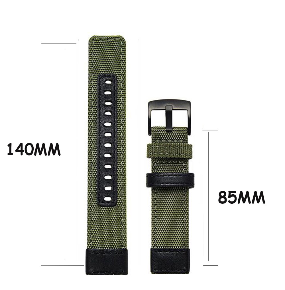 Correa de cuero y nailon para Huawei Watch GT 2 Pro, pulsera inteligente para Samsung Galaxy Watch 3, accesorios de reloj de 45mm