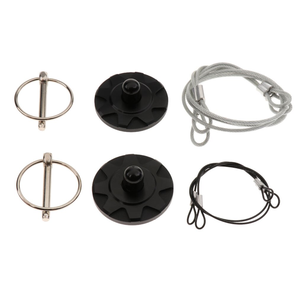 Universal Automotive Engine Hood Cover Lock Pull Line Bonnet Latch for Racing Cars