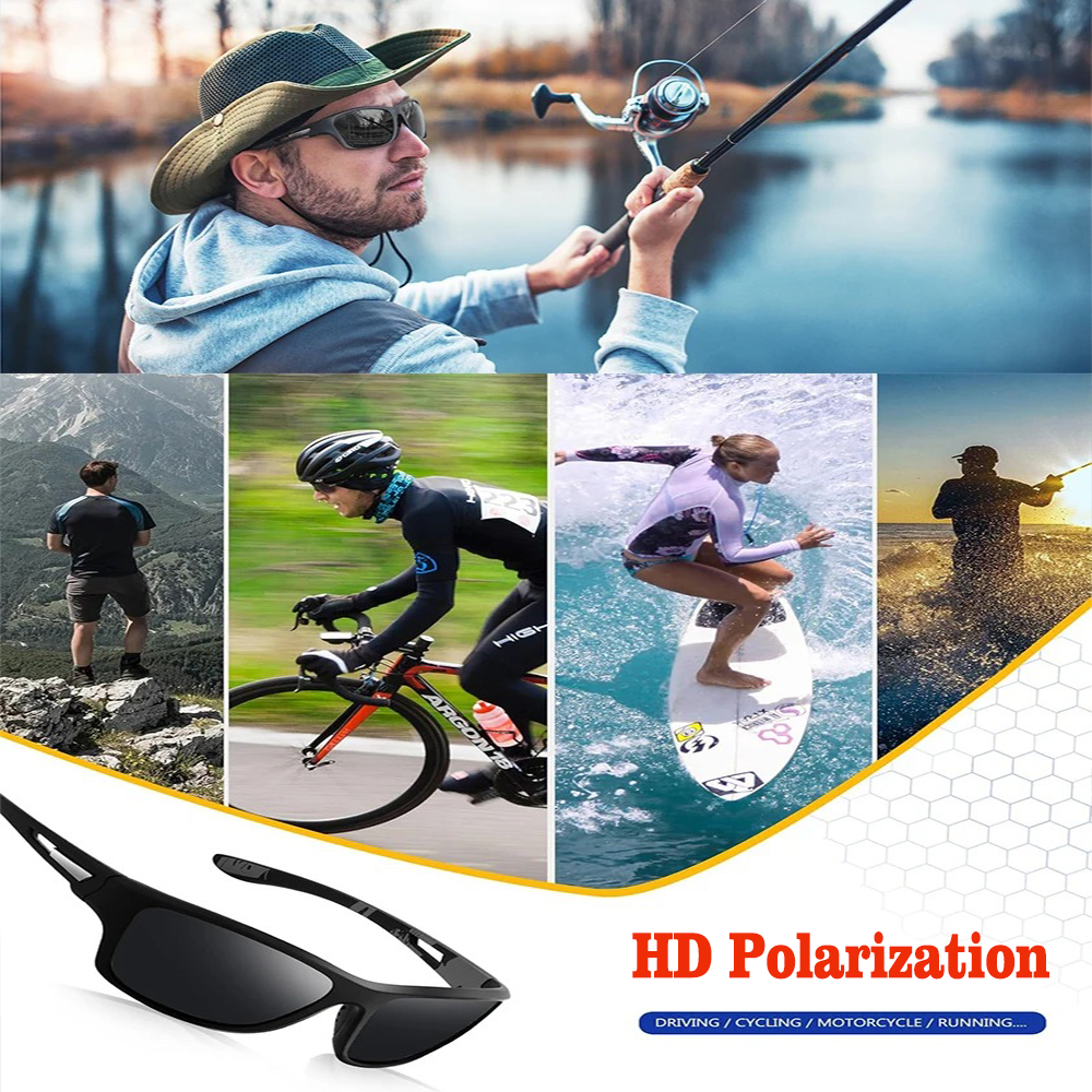 Fishing✅Polarized REVO Lenses cycling Sunglasses UV400 Protection Driving Eyeglasses ✅HD Clarity⚡CE/ANSI Certified✅Cateye