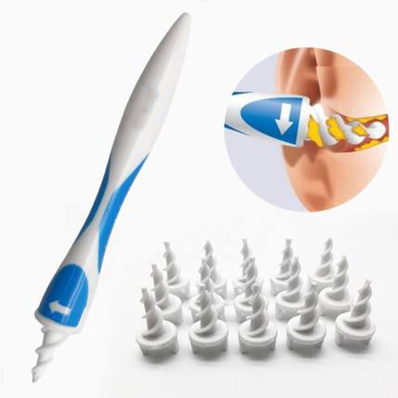 Soft Head Clean Ears Machine Spiral Soft Safe Ear Pick Tools Ear Wax Cleaner Upgraded Version Removal Easy Swab Earwax