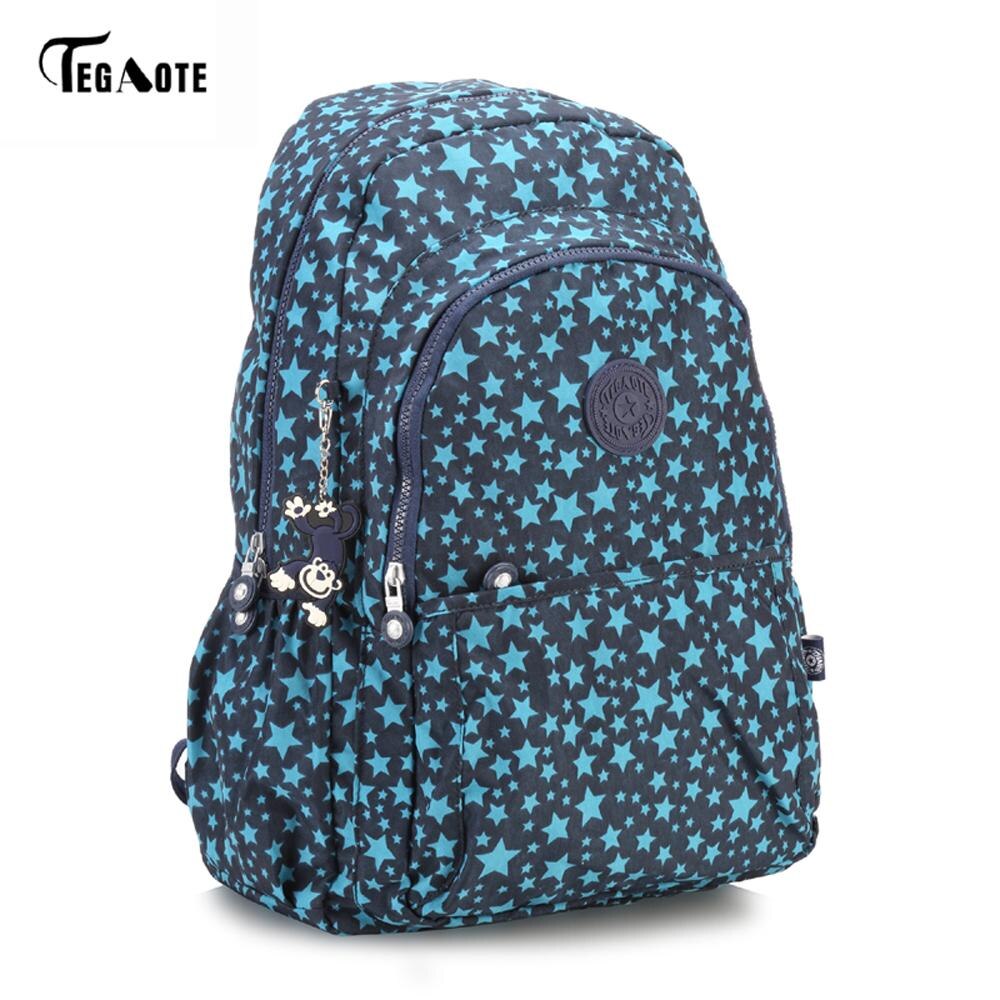 TEGAOTE Large Capacity Backpack Women Preppy School Bags For Teenagers Men Nylon Travel Bags Girls Laptop Backpack Mochila