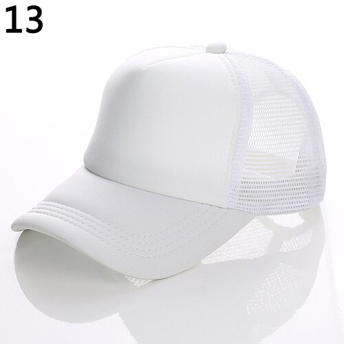 Unisex Attractive Baseball Cap Trucker Mesh Blank Visor Adjustable Sun Hat: 13