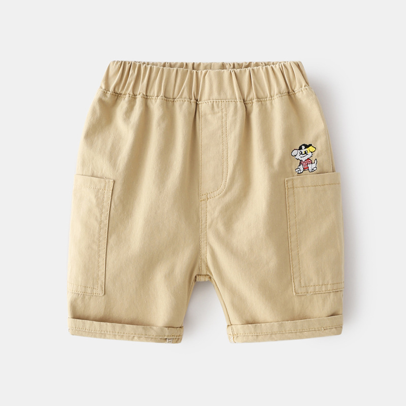 Summer 2-6Y Children Shorts Cotton Shorts For Boys Cute Cartoon Shorts Toddler Panties Kids Beach Short Sports Pants baby: Beige / 6T