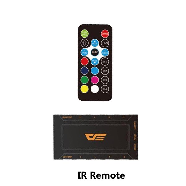 Aigo Computer Case Cooling Rgb Fan 120 Mm Stille Ir Remote Kleurrijke Fan CF11 Asus Aura Sync Cooler Cooling Passen led Pc Case Fan: IR Remote