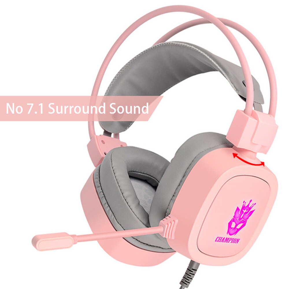 Virtual 7.1 surround sound gaming headset led usb /3.5mm bekabelde hoofdtelefoon met microfoon volumeregeling voor xbox pc gamer: B