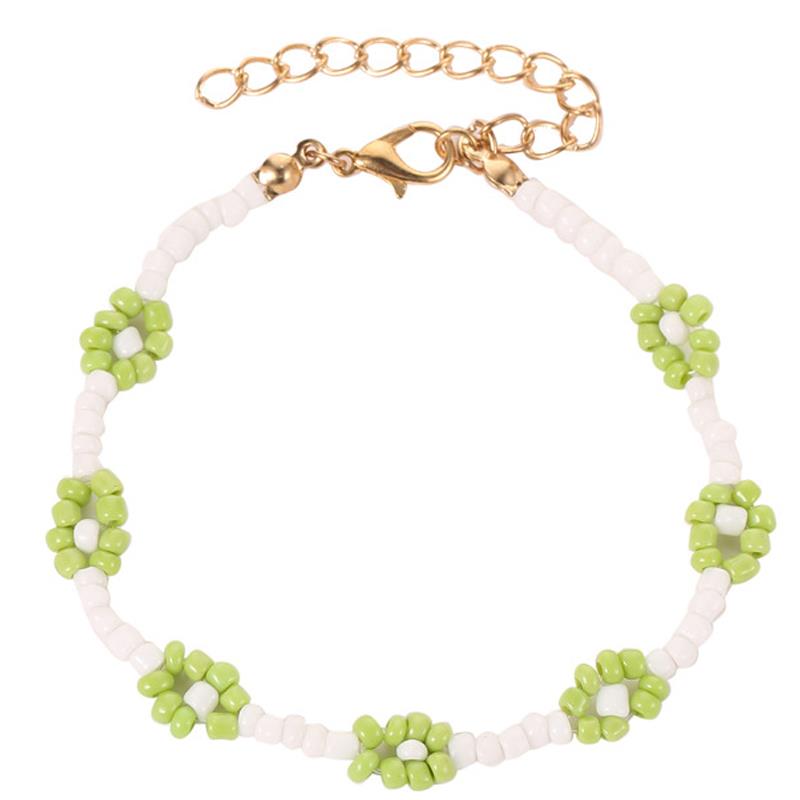 1pc Böhmischen Stil Blume Perle Dekor Armbinde Nette Einstellbar Perlen Armbinde Charme Armbinde Schmuck Zubehör: 2