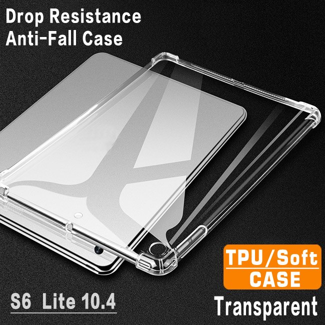 Voor samsung tab  s6 lite 10.4 inch screenprotector voor galaxy tab  s6 lite 10.4 sm-p610 p615 gehard glas guard flim: Case-(transparant)