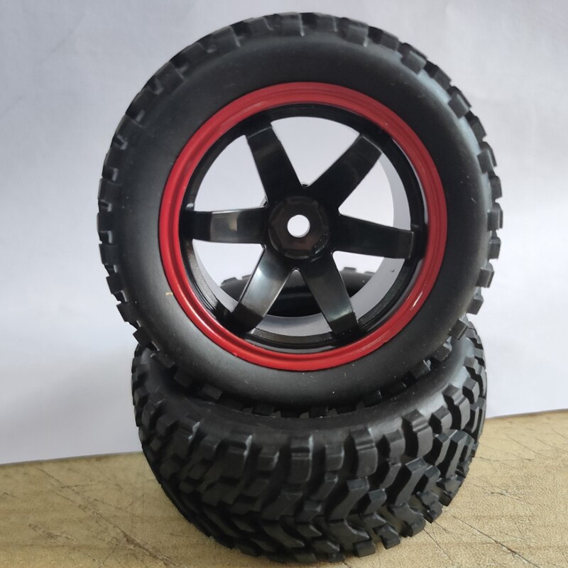 För 1:10 rallybil 75mm gummidäck och hjulfälgar för 1/10 skala hsp 94123 hpi kyosho tamiya rc på vägbil