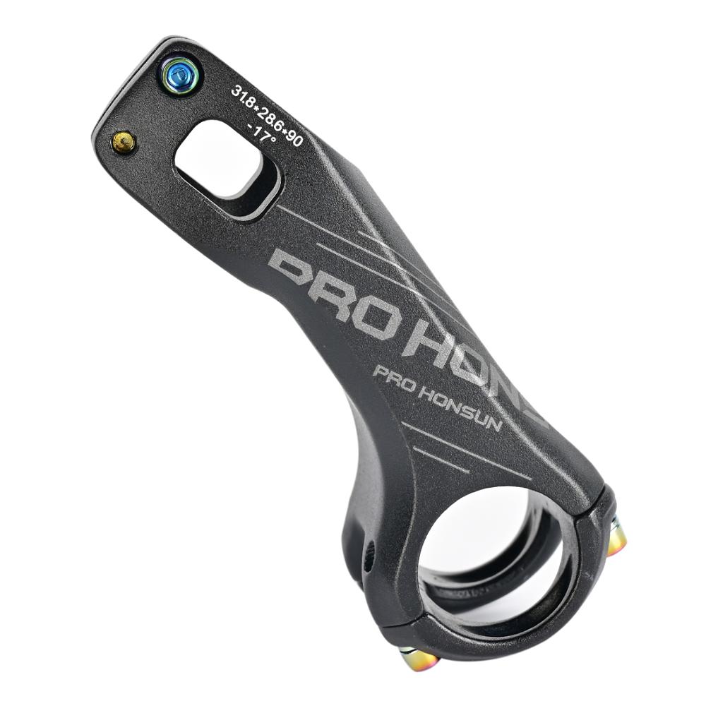 PRO HONSUN Bicycle stem road 17 Degree Stem Road MTB Bicycle lightweight handle 7075CNC aluminum alloy handle 28.6/31.8mm 90MM
