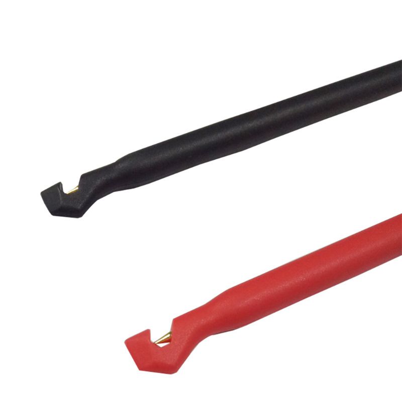 2 Kit de plomb d'essai automobile crochet de sonde de puissance 4mm outil banane fil de perforation multimètre bâton d'essai
