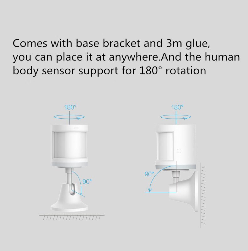 Aqara Menselijk Lichaam Sensor Smart Body Beweging Motion Sensor Zigbee Verbinding Houder Stand Mi Thuis App Homekit Via Android & ios