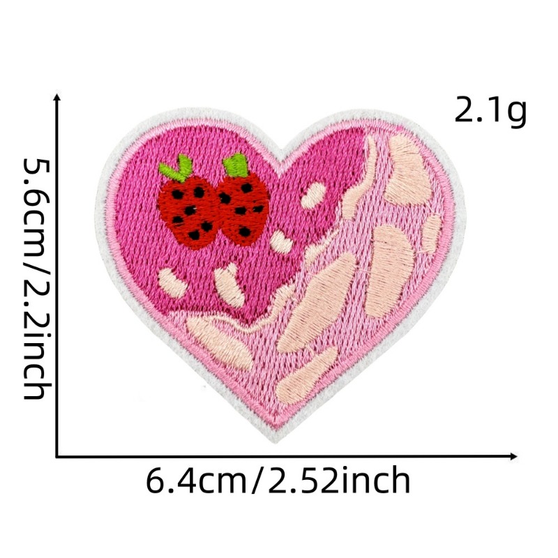 rot Erdbeere Obst Joghurt Milch Kuchen Mädchen Aufbügeln NäHenne bestickte Abzeichen Flecken DIY T-Shirt Rucksack Kleidung Applikationen Aufkleber: Antike Durcheinander