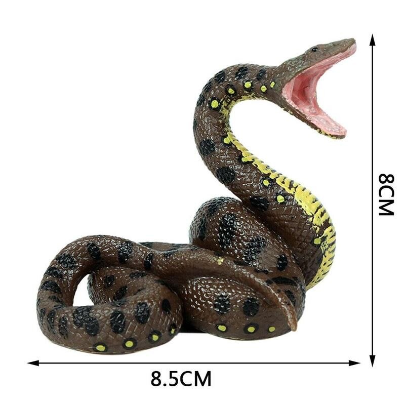 1Pcs Lifelike Snake Shaped Toys Realistic Motion Simulation Animal Model For Kids Reptile Giant Python Tricky Children Toy