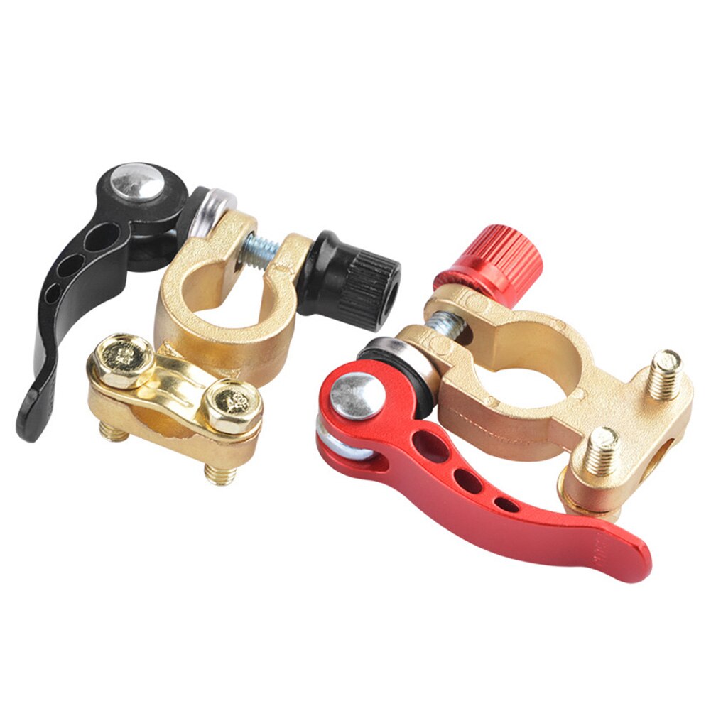 2 PCS 12V 24V Car Battery Terminal Wire Cable Clamp Terminal Quick Disconnect Shut-Off Connectors For Car Auto Accessories: B