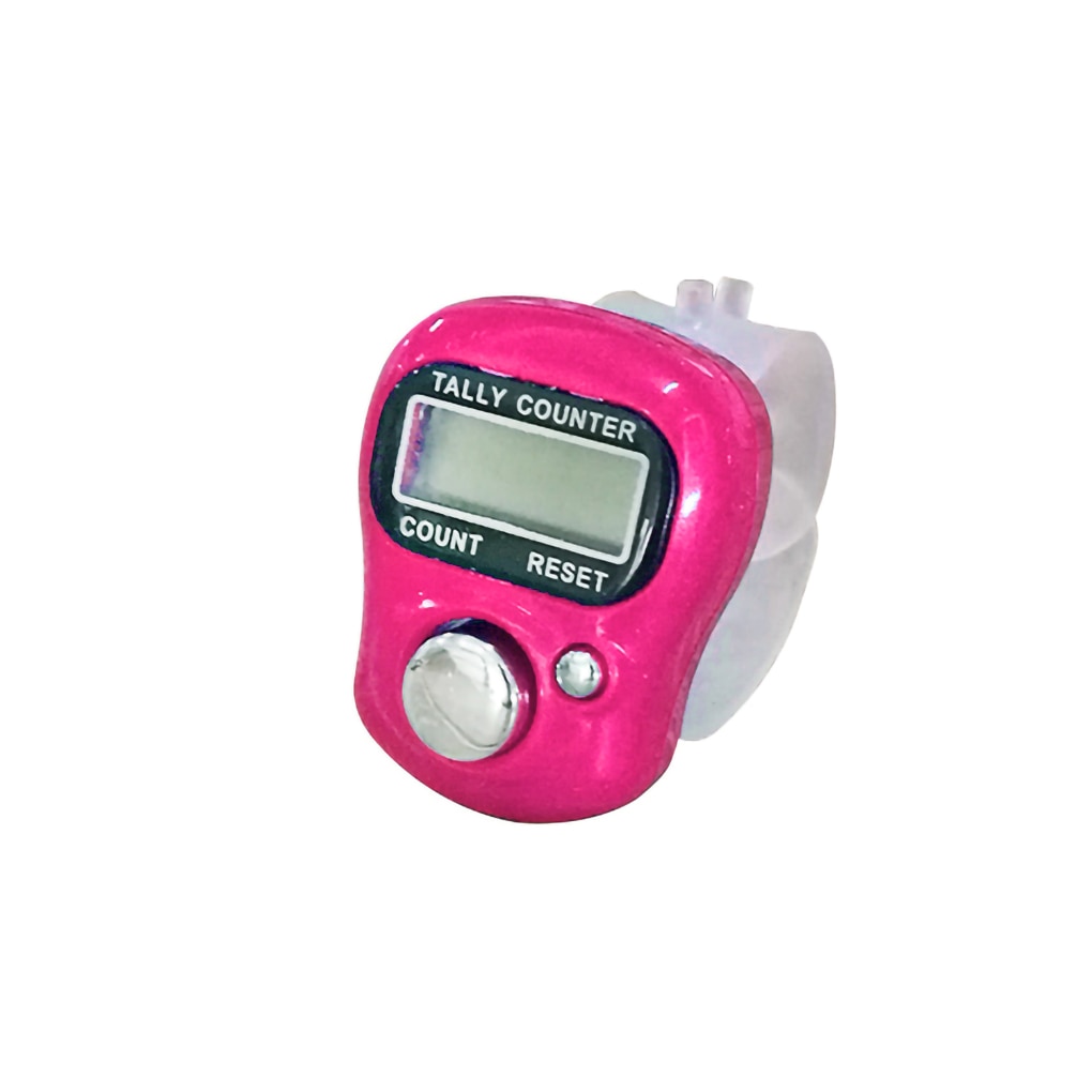 5-digit Counter Rope Jumping Beads Counting Electronic Device Digital Display Portable Counter: red