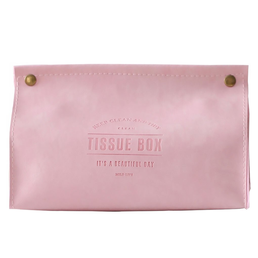 Waterdichte Tissue Doos Houder Creatieve Kunstleer Tissue Doos Papier Container Servet Storage Case Organizer Voor Home Office Auto: 02