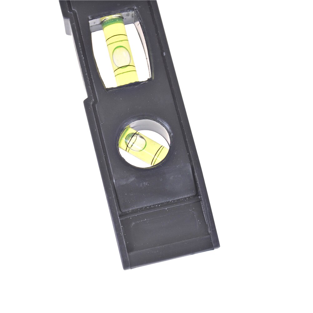 Level Measure Tools Black Plastic Spirit Level Ruler Magnet Bubble Plumber Measurement Tool Spirit Level Torpedo