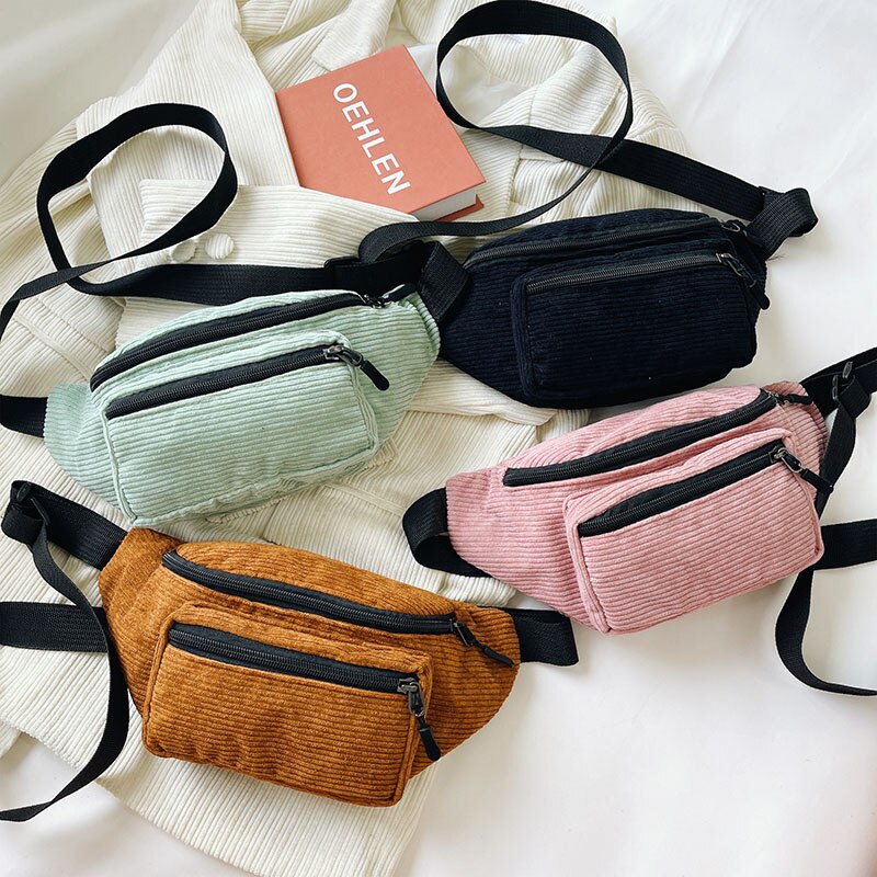 Canvas-bauchtasche, schultertasche aus leoparden-samt, umhängetasche, brusttasche, damen-bauchtasche, street-sport-bauchtasche, handytasche, gürteltasche