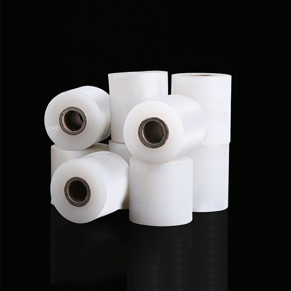 2PCS 3cm * 150m PE Small Roll Stretch Film Sealing Plastic Wrap Leak-Proof Industrial Stretch Grafting Membrane