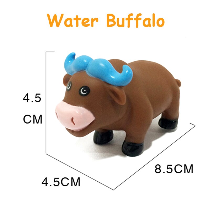 Baby Bath Toy Swimming Pool Baby Toys Kids Water Spray Colorful Car Boat Train Soft Rubber Toys for Boys Girls Safe Material: water buffalo