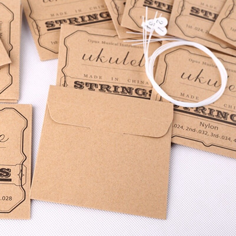 4 Pcs/set Nylon Ukulele Strings Replacement Part For 21 Inch 23 Inch 26 Inch Stringed Instrument