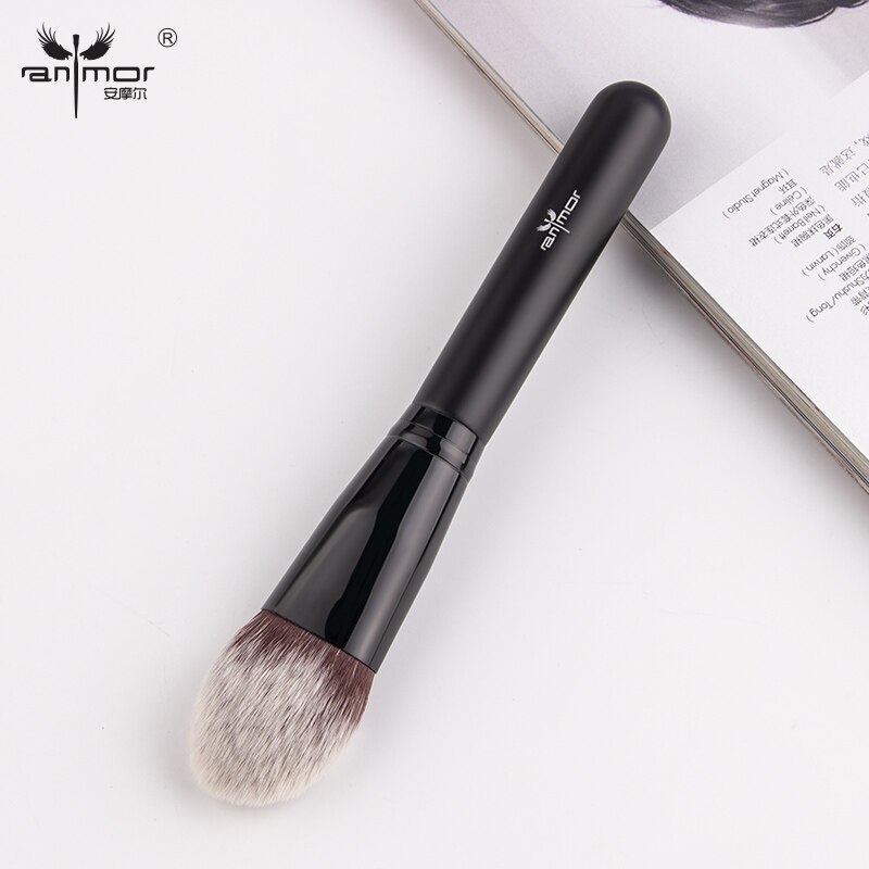 Anmor makeup børste sæt foundation pudder kit rigt syntetisk hår øjenskygge blush blending make up børster pinceaux maquillage: 3012-02k