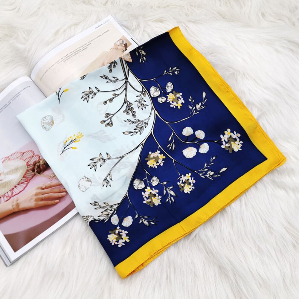 Silk Skinny Bag Scarf for Women Print Neck Scarves Head Band Long Ribbon Hairband Scarfs Accessories: 14