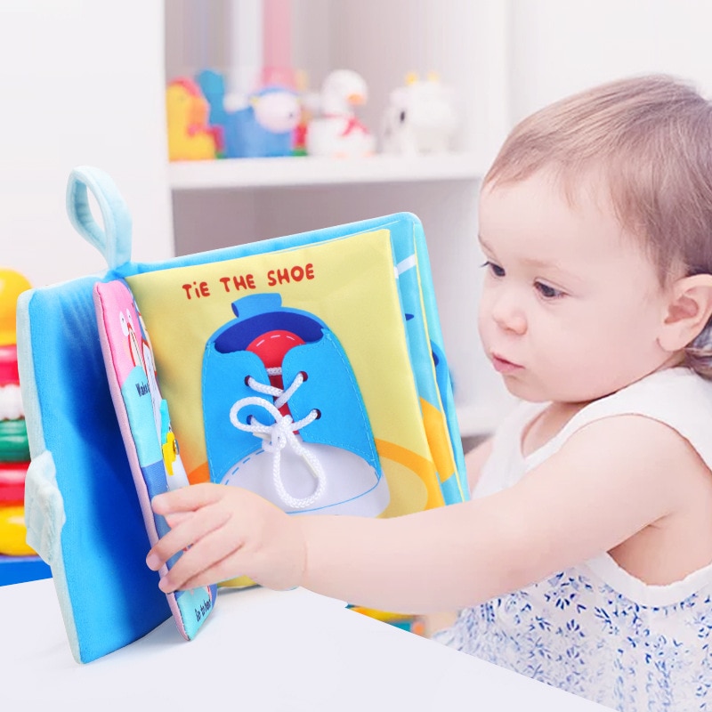 Baby Speelgoed Baby Baby Boek Vroege Ontwikkeling 3D Doek Boeken Voor Kinderen Leren Onderwijs Activiteit Drie-Dimensionale Tekening Boeken