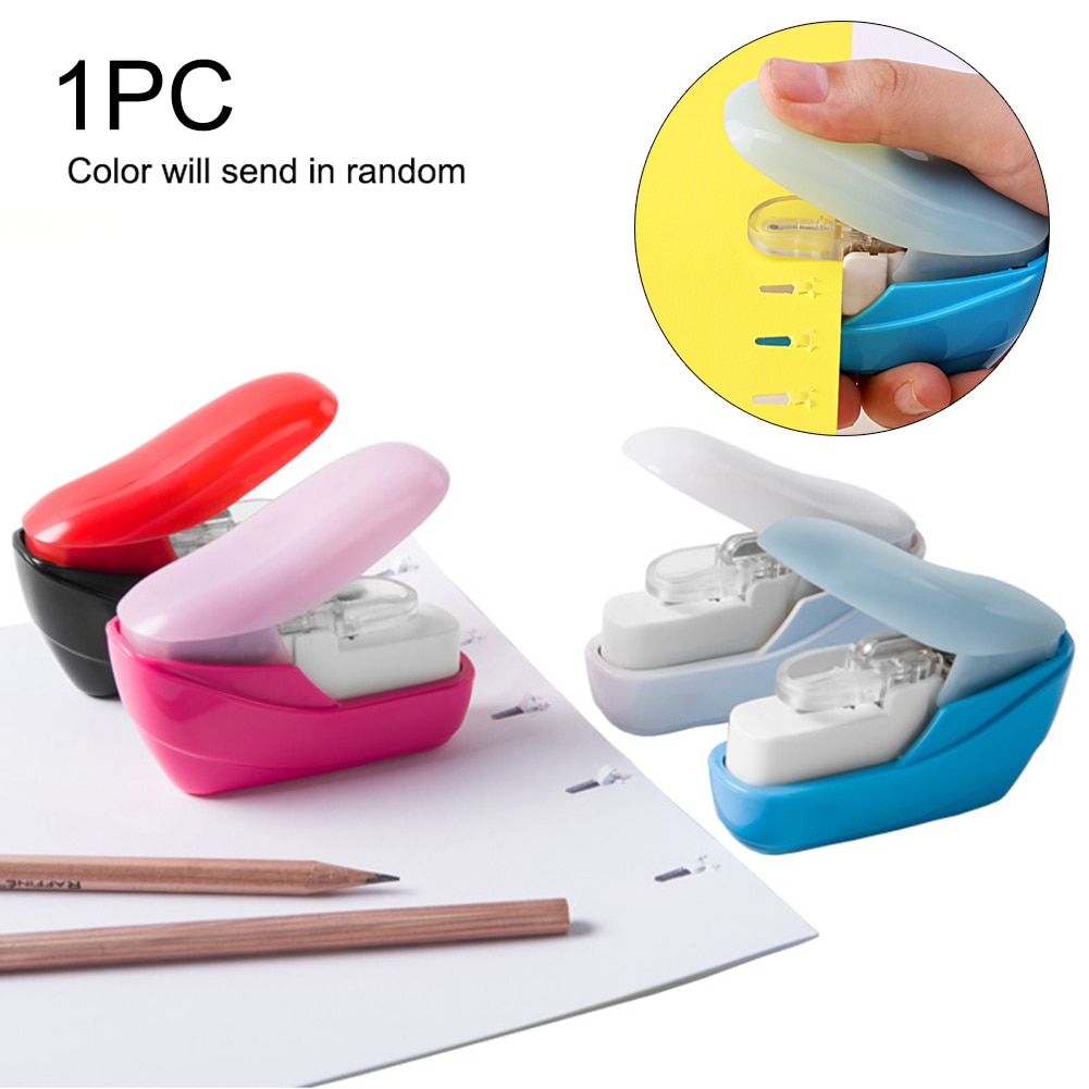 Book Stapler No Nails Stapling Machine Mini Cute No Staples required Stapleless Stapler Paper Stapling Stapler Stationery