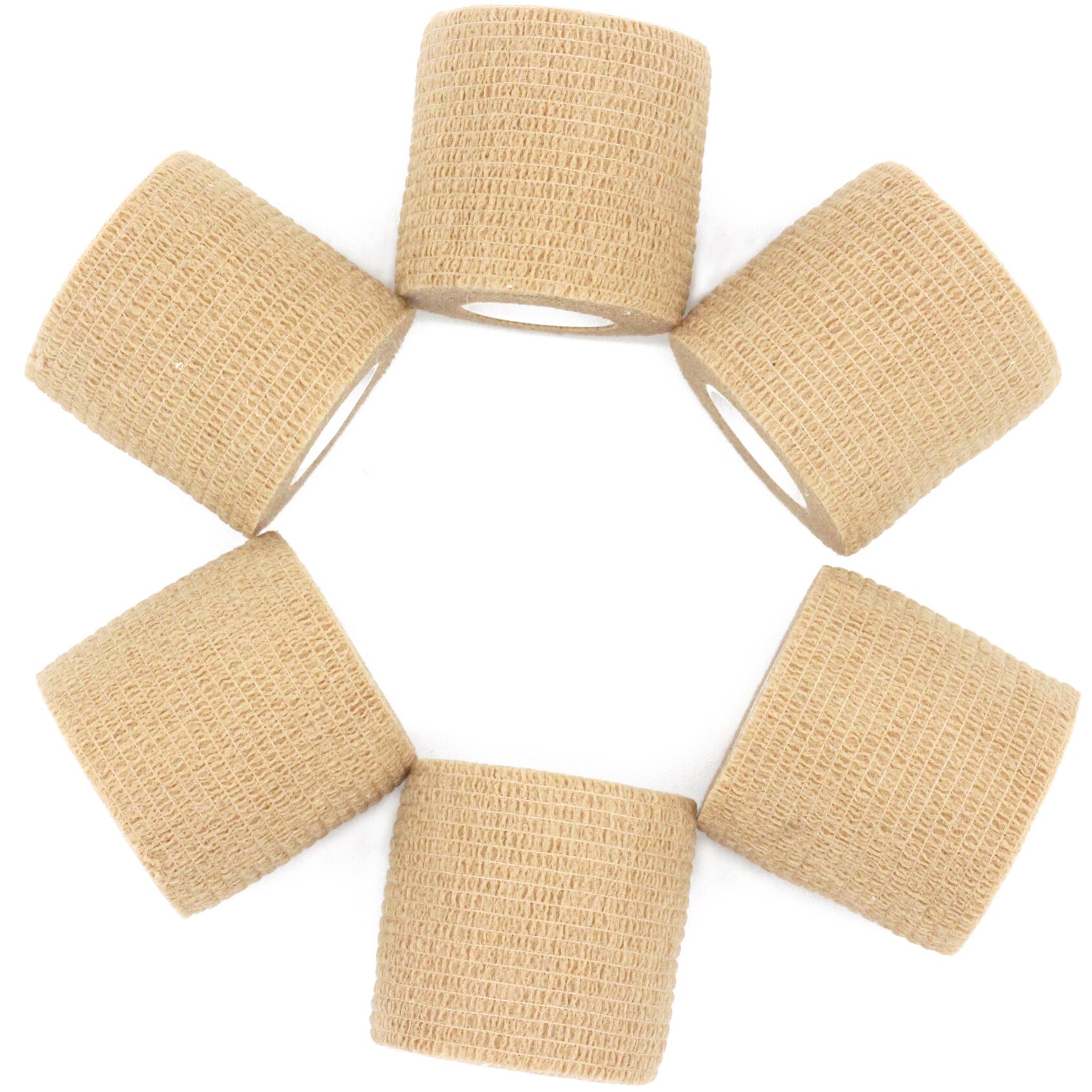 6 Rolls 5Cm Zelfklevende Bandage Wrap,6 Pcs Dierenarts Wrap Samenhangend Bandages Voor Honden Hoeses Huisdier Dieren Voor Wrist Healing Enkel