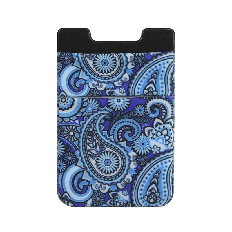 Custodia a portafoglio per telefono con buste per carte adesive autoadesive, porta carte di credito e tasca per cellulare in silicone per uomini e donne: Cachi