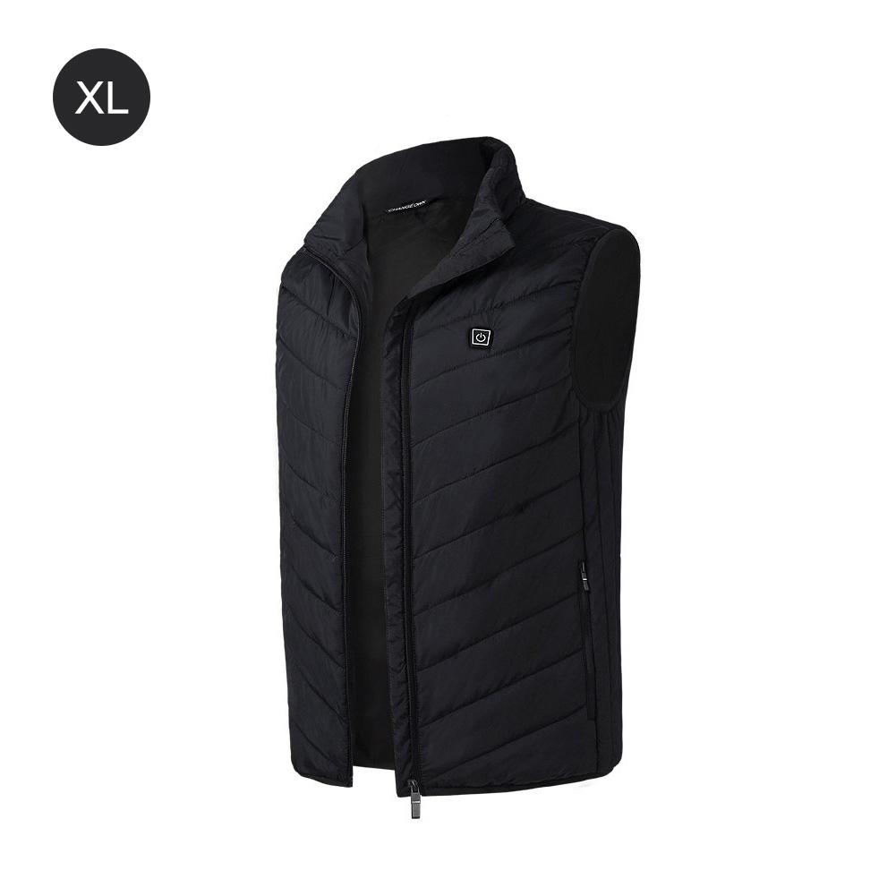 Grafeen Elektrische Warm Vest USB Intelligente Constante Temperatuur Verwarming Vest Voor Outdoor Sport Vissen: Blauw