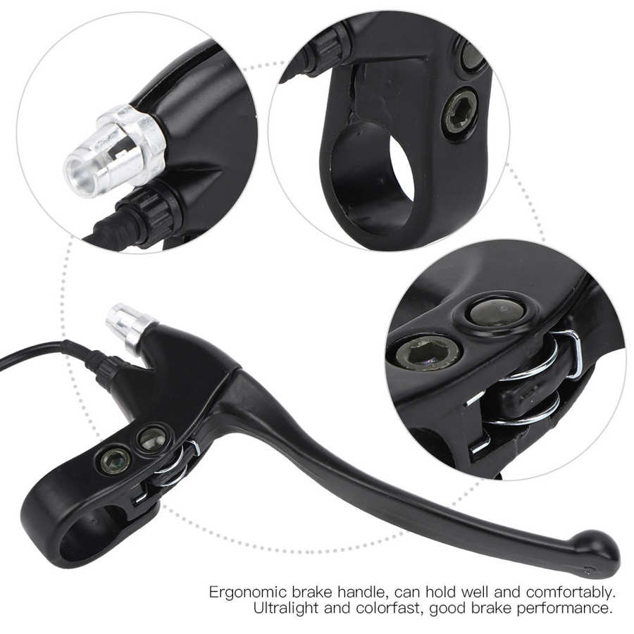 Aluminum Pair Thicken Brake Lever Handle For Electric Bicycle Scooter Bike E Bike Brake Lever