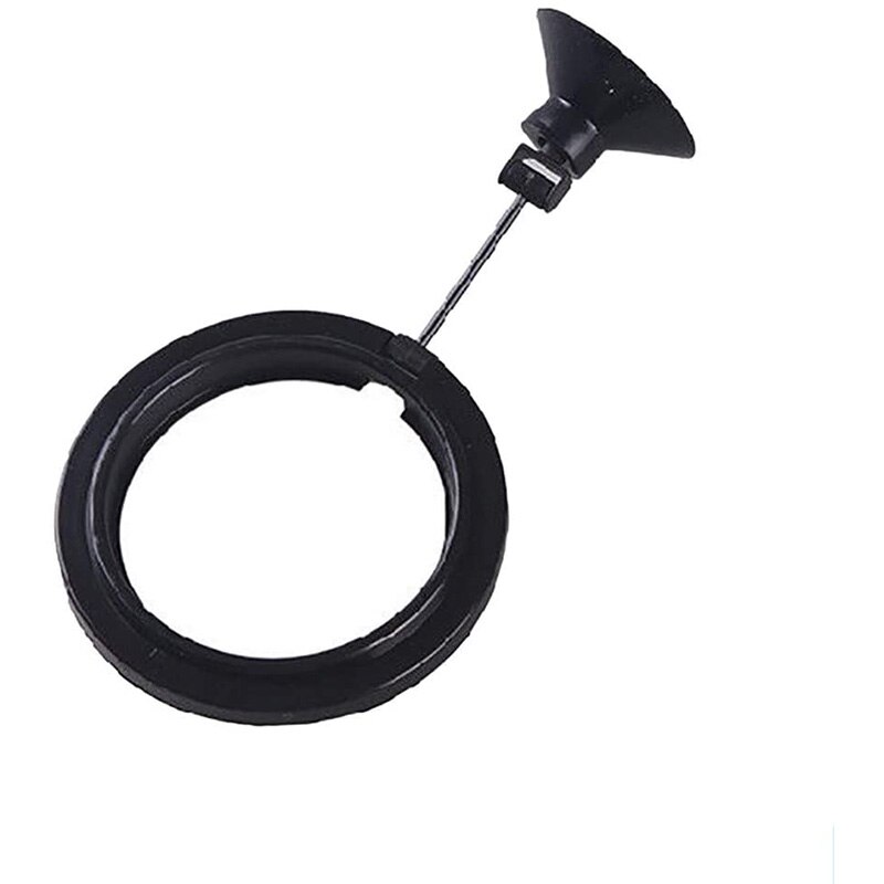 Aquarium Fütterung Ring Fischfutter Auftrieb Ring Schwimm Tablett Fisch Zubringer Platz/Kreis Mit Saugnapf Aquarium Zubehör: Schwarz C