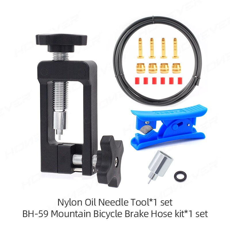Road Bike Hydraulic Brake Cable Set Oil Needle Installation Tool T-Head Tube Oil Tube Cutter Bicycle Multifunction Repair Tool: nylon BH59 cable