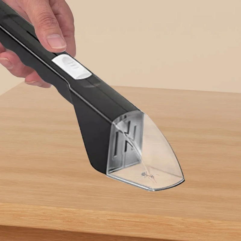 Ming insektsfälla bärbar genomskinlig press spindelfälla för inomhus- och utomhusbruk insektsskådare beröringsfri insektsfälla