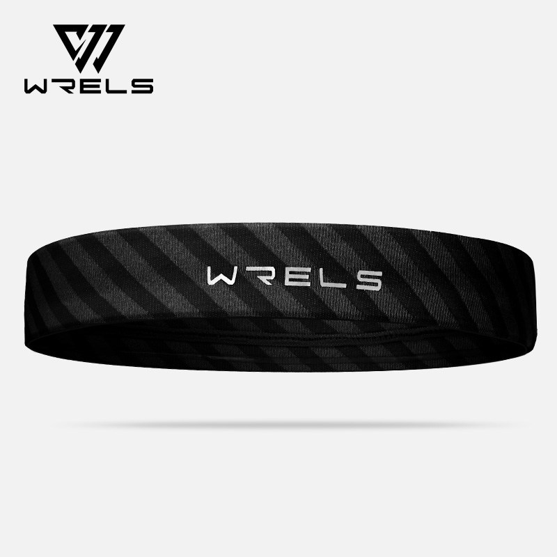 WRELS Sporthoofdbanden Antislip Vochtafvoerende Workout Zweetbandjes voor Hardlopen Yoga Sneldrogende elastische zweethaarband: WHITE