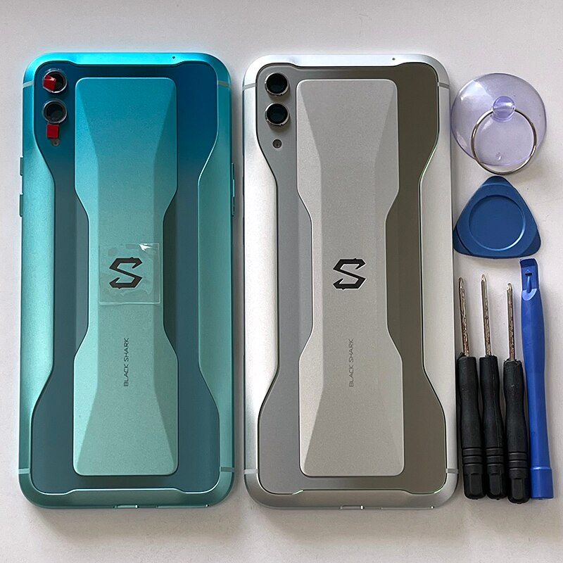 6.39 "original til xiaomi blackshark 2 skw -h0/a0 batteridæksel hus dør kameraramme len til black shark 2 pro 2 pro bagkasse