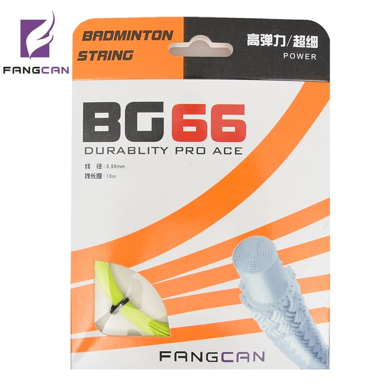 5 stks FANGCAN BG66 Badminton snaren voor Badminton Racket 0.66mm Diameter 20-25 LBS