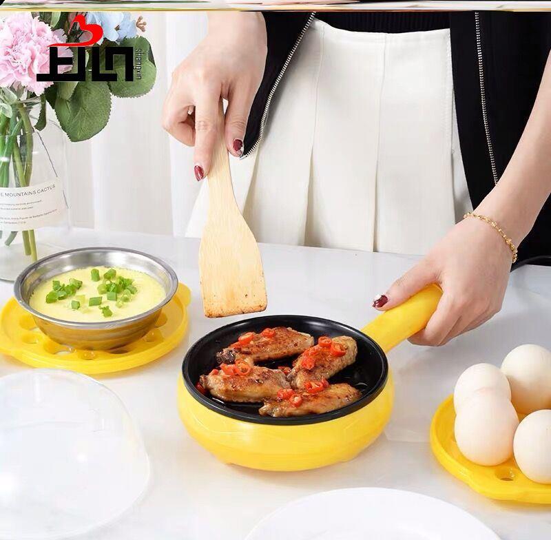 Sartén para freír huevos escalfados, sartén pequeña antiadherente, sartén para pancakes, enchufe pequeño para el desayuno en el dormitorio
