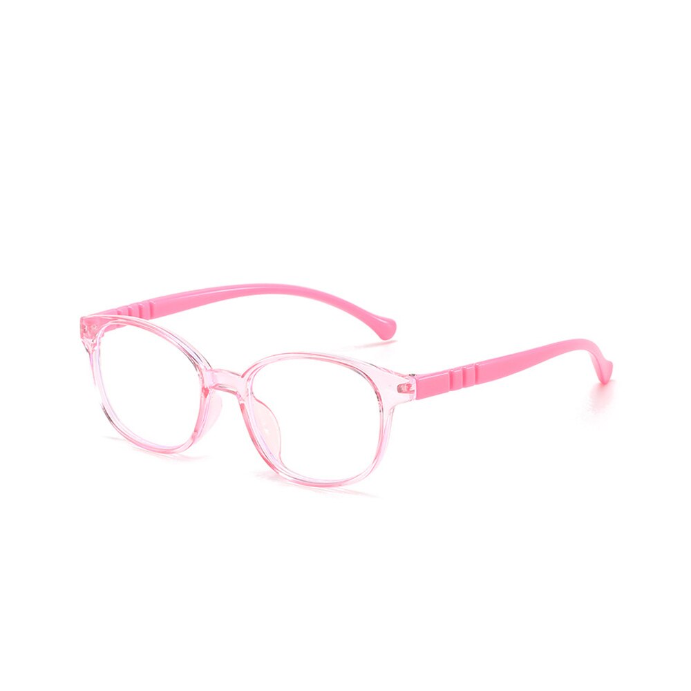 Gafas cuadradas de luz azul para niños y niñas, montura óptica, bloqueo transparente, antirreflectante, UV,: pink