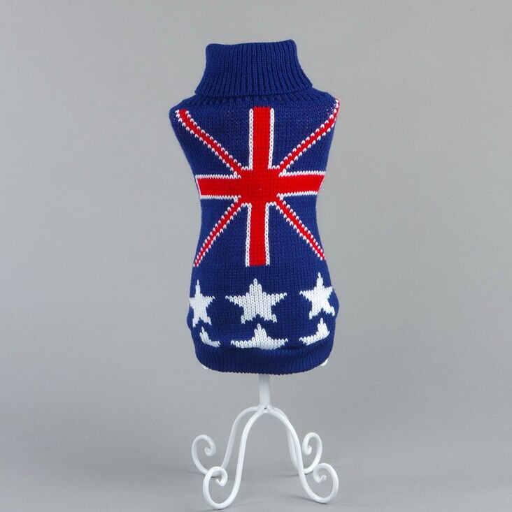 Auntumn-pull pour petit chat | Pull pour animal de compagnie, chien bleu, chat, manteau chasuble pour petits chiens, chiot, chien: L