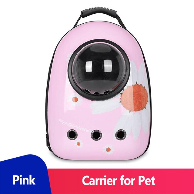 Transparent Cat Backpack Window Carrier for Cat Backpack Walkabout Dog Transport Carrying Bag for Cats Dog Transport Pet Carrier: Pink Cat Bag
