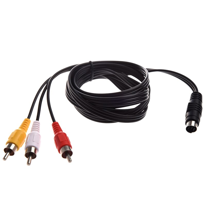 7 PIN S-VIDEO to 3 RCA TV Cable