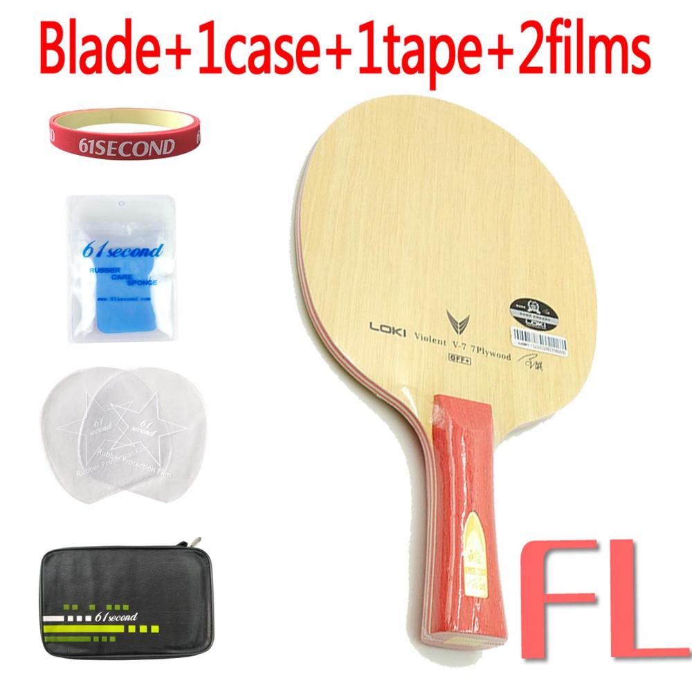 LOKI V7 CLCR Table Tennis Blade Table Tennis Racket Offensive Ping Pong Blade: FL with FM case