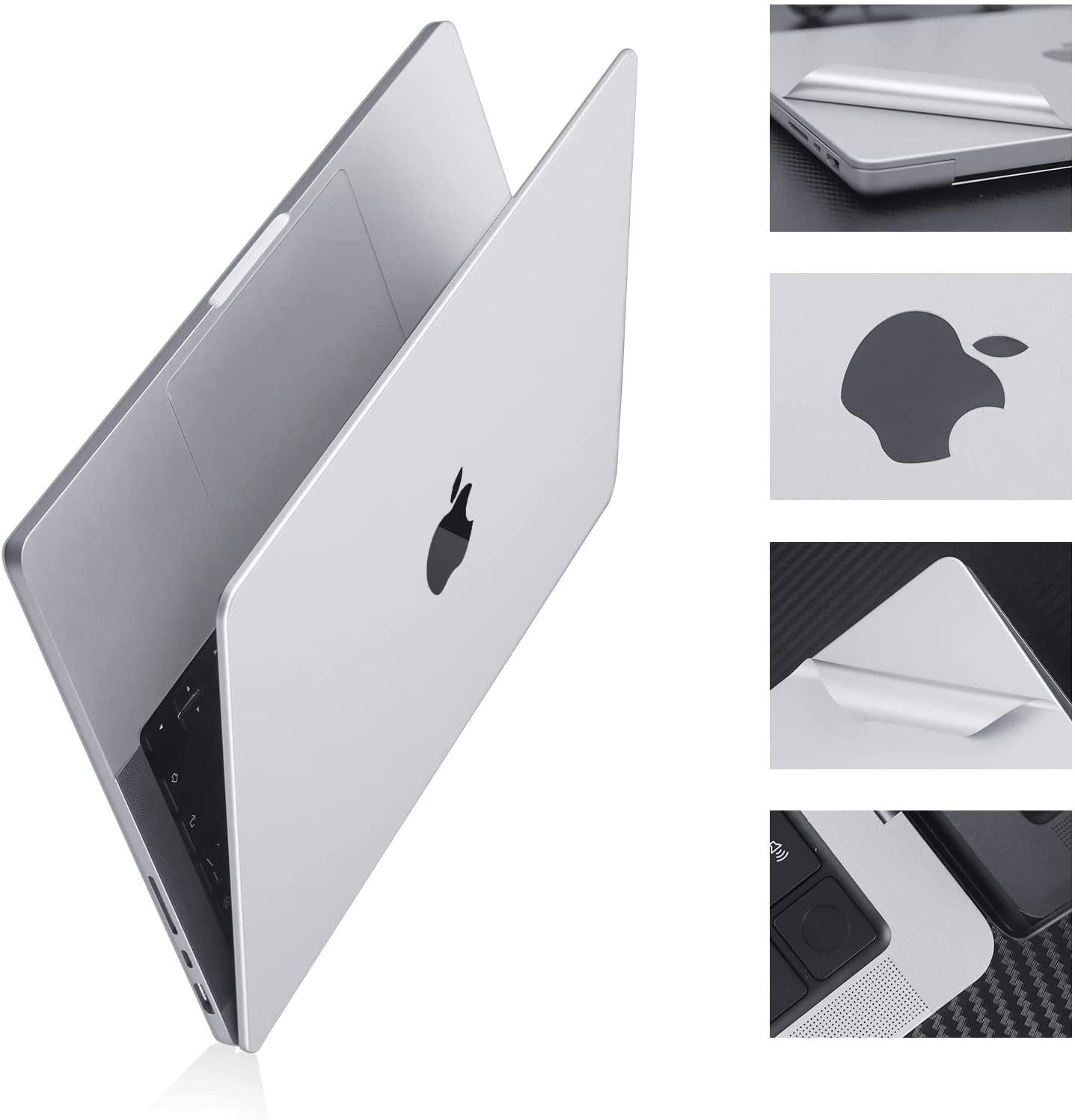 4 in 1 set Full Body Sticker Film for MacBook Pro 14 16 M1 Pro Max A2442 A2485 Touchpad Film with Palm Rest Skin Protective